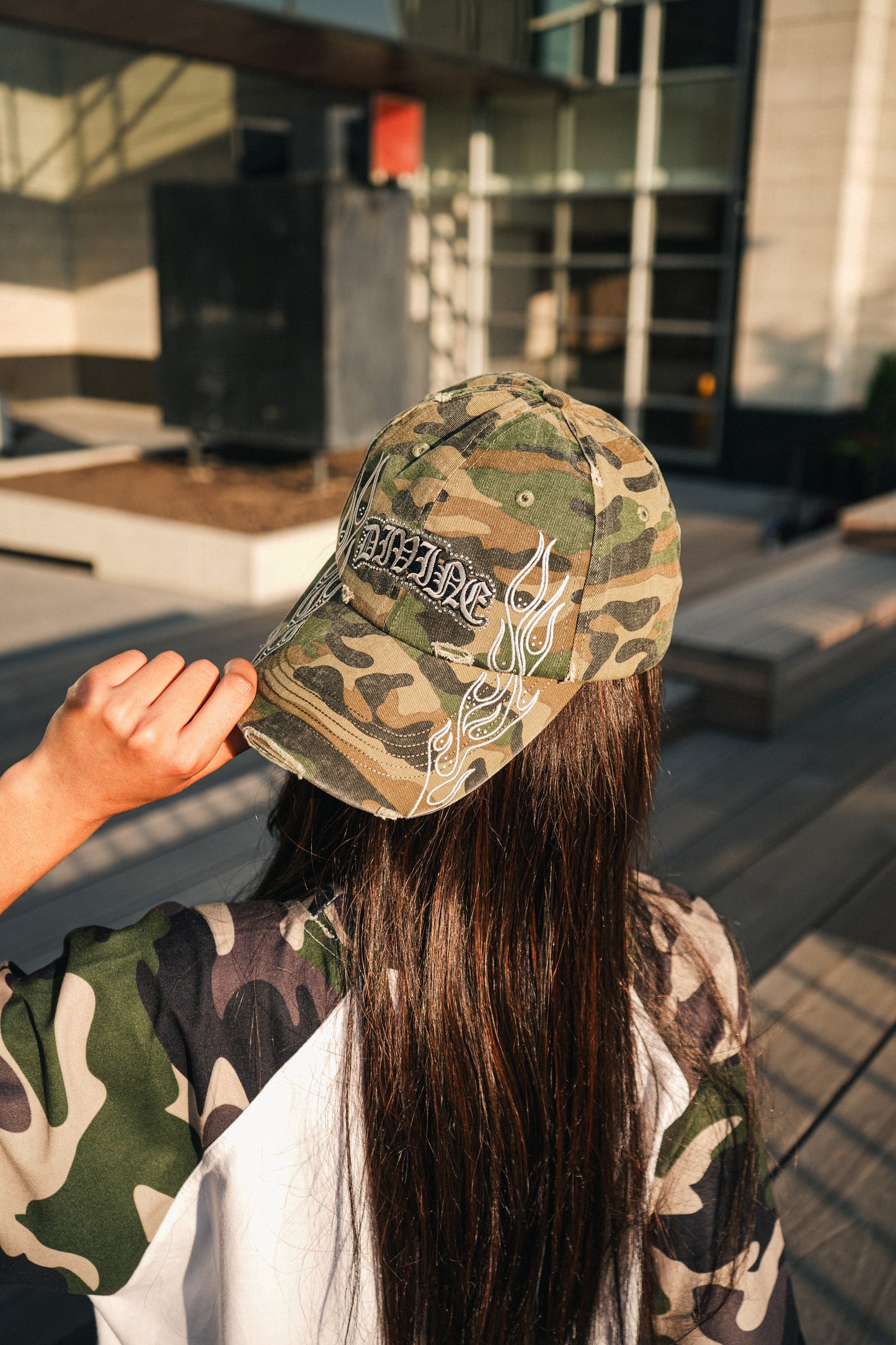 Faded Stars Distressed Trucker
